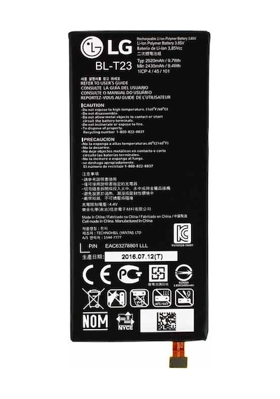 LG Uyumlu X Cam K580 Bl-T23 Batarya Pil 2520 Mah