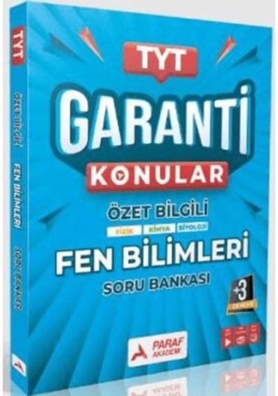 Paraf Tyt Fen Bilimler Garanti Konular Soru Bankası
