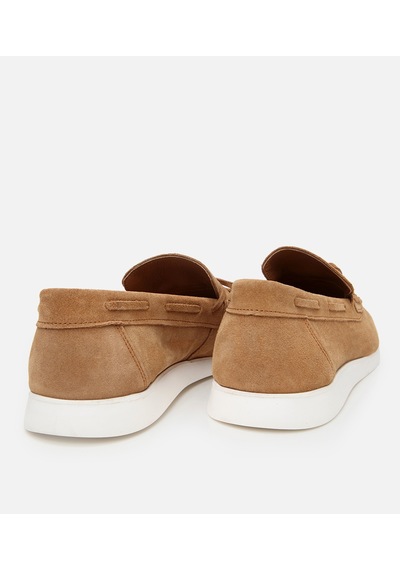 Hotiç Erkek Süet Deri Taba Bağcıklı Loafer