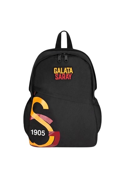 Me Çanta Galatasaray Lisanslı Logo Detaylı Siyah Sırt Çantası Sarı - Lacivert - Beyaz