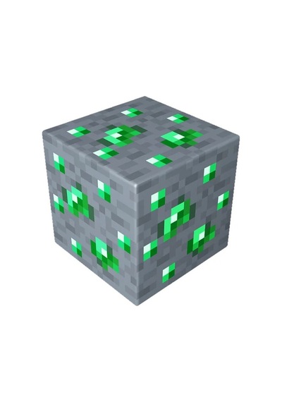 Minecraft Cevheri Taşınabilir Şarjlı Yeşil Pilli Led Gece Lambası Yeşil