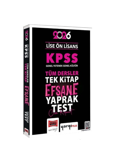 Yargı 2026 Kpss Lise Ön Lisans Gk-gy Tüm Dersler Tek Kitap Efsane Çek Kopart Yaprak Test