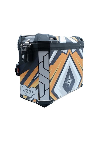 Gp Kompozit Dsn07 Universal 40 Lt X 2 Desenli Alüminyum Motosiklet Yan Çanta Seti Diğer