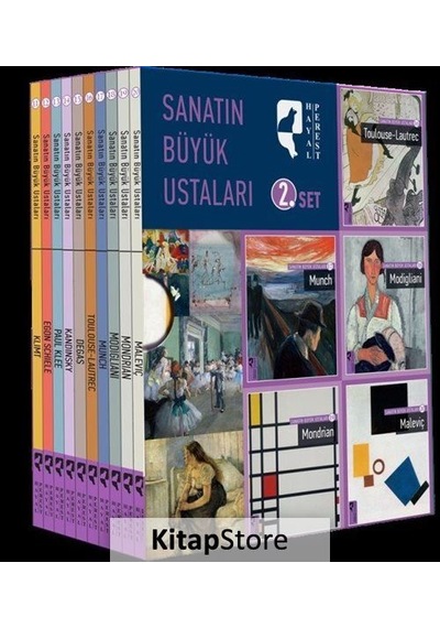 Sanatın Büyük Ustaları 2.Set - 10 Kitap Takım- Hayalperest Yayınevi