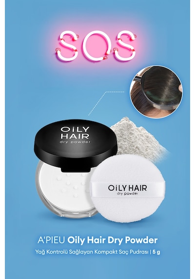Yağ Kontrolü Sağlayan Kompakt Saç Pudrası A'pıeu Oily Hair Dry Powder