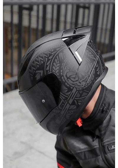 Rapıd 2 Race Takaroa Mat Siyah Kask Siyah