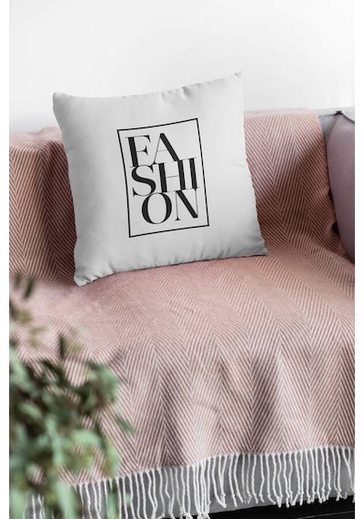 Gri Fahion Moda Çift Taraflı Yastık Kırlent Kılıfı Krl888n11