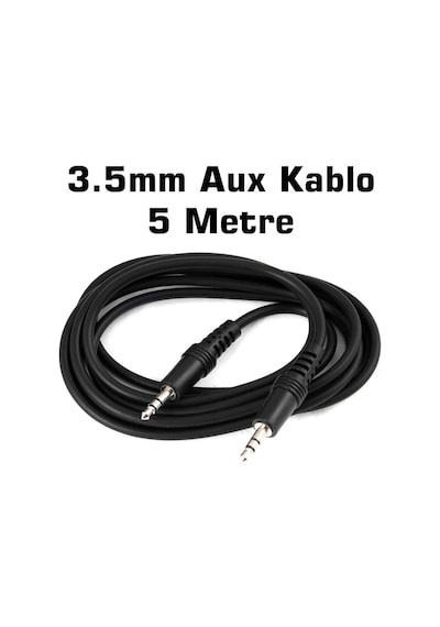 5 Metre Aux Stereo Kablosu