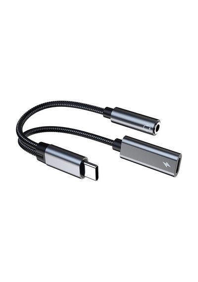 Wealthglow 2'si 1 Arada Usb C - 3,5mm Kulaklık Jakı Adaptörü Es4ıob