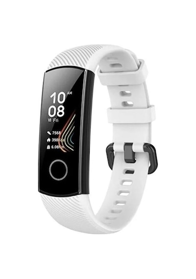 Band 4 / Band 5 Akıllı Saat Uyumlu Sportif Çizgili Silikon Kordon/kayış Beyaz