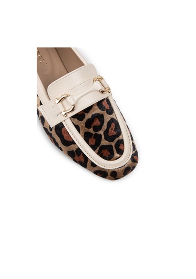 Deery Bej Rengi Leopar Desen Kadın Babet - K2067zbejc01 Bej