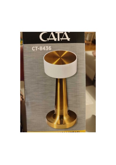 Ct-8436 Tek Anahtarla 3 Renk, Renk Masa Lambası Altın