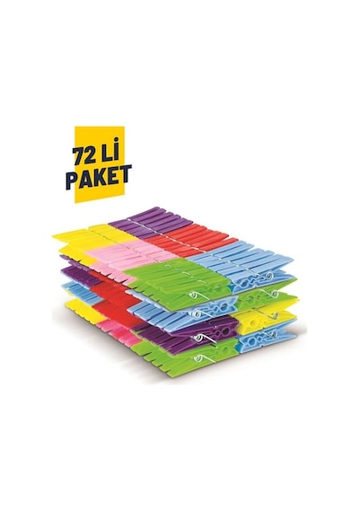 ACY GLOBAL GHS 72 Adet Plastik Çamaşır Mandalı
