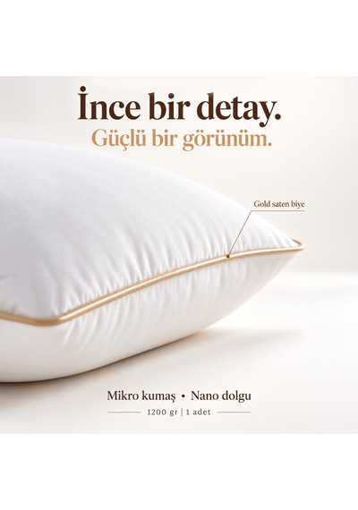 Gold Line Nano Jel Yastık 1200 Gr Beyaz