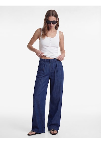 Koton Koton X Sima Tarkan - Rahat Kalıp Cepli Düğmeli Pileli Geniş Paça Denim Pantolon Koyu İndigo 6sal40251md Indigo Koton Koton X Sima Tarkan - Rahat Kalıp Cepli Düğmeli Pileli Geniş Paça Denim Pantolon Koyu İndigo 6sal40251md Indigo