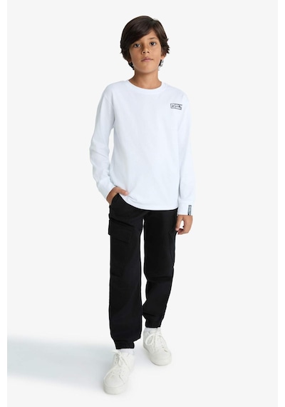 Defacto Jogger Fit Gabardin Siyah Erkek Çocuk Pantolon F1970a8/bk81 Siyah