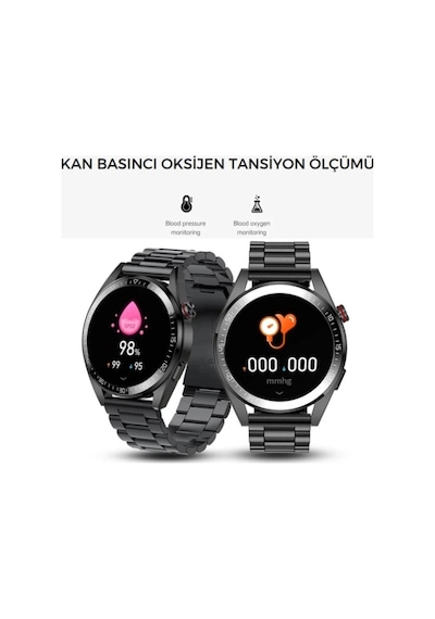 Spor Klasik Arama Yapan Erkek Akıllı Saat Android&ios Huawei Iphone Samsung Xiaomi Uyumlu Kol Saati