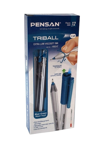 Pensan Triball Tükenmez Kalem 12 Li Renk Seçenekli
