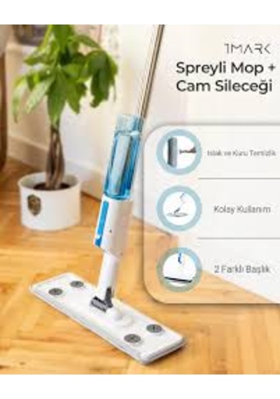 Tmark Cam Silecekli Spray Mop Paspas