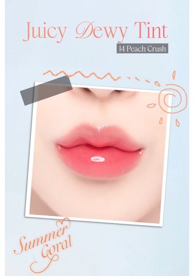 Dasique Yoğun Parlaklık Ve Canlı Renkler Sunan Kalıcı Tint Juicy Dewy Tint 14 Peach Crush 14 Peach Crush