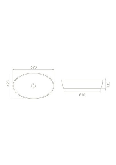 Tezgah Üstü 67x42 Cm Seramik Lavabo, Modern Tasarım 508 Yeşil