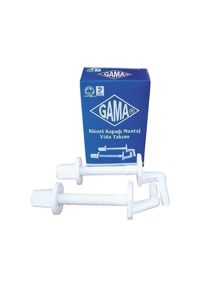 Gama Klozet Kapağı Montaj Vidası Plastik Alttan Sıkma Kod:45001 Diğer