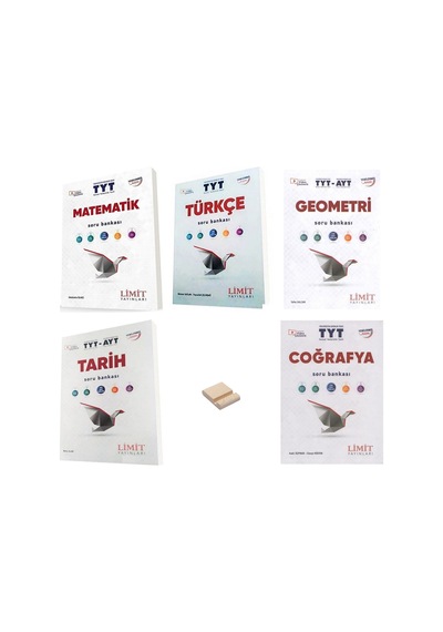 Limit Tyt Matematik Türkçe Geometri Tarih Ve Coğrafya Soru Bankası 5li Set + Telefon Standı