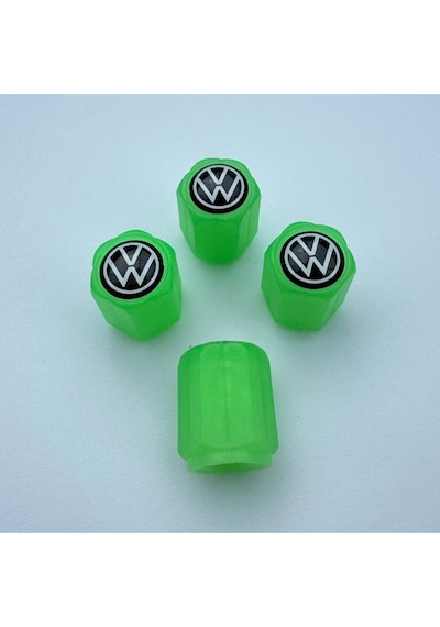 Volkswagen Variant İle Uyumlu Logolu Yeşil Fosforlu Gece Parlayan Sibop Kapağı