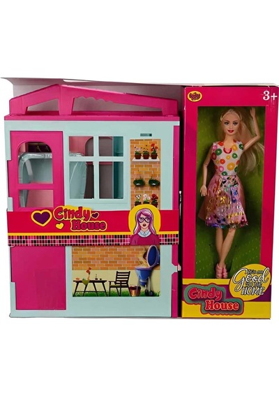 Mey İthalat Cindy House Bebekli Oyun Evi 02617