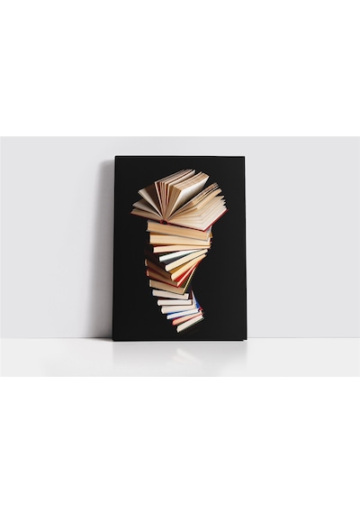 Kitap Kulesi Kanvas Tablo-152807