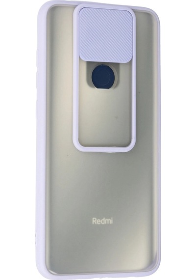 Gld-spt- Newface Xiaomi Redmi Note 9 Kılıf Palm Buzlu Kamera Sürgülü Silikon - Lila