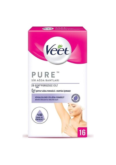 Veet Koltuk Ve Bikini Bölgesi 16'lı Ağda Bandı 8'li Paket