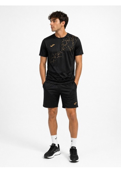 Joma R-cıty Prıntıng Helıum Short Sleeve T-shırt Black Erkek Siyah Tişört
