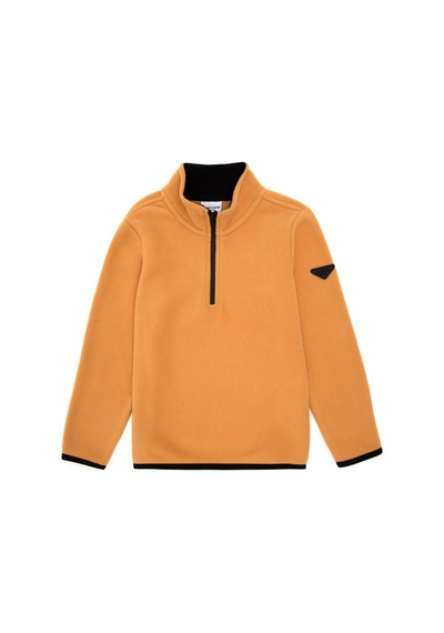 U.S. Polo Assn. Erkek Çocuk Yarım Fermuarlı Camel Polar Sweatshirt 50298060-VR015 U.S. Polo Assn. Erkek Çocuk Yarım Fermuarlı Camel Polar Sweatshirt 50298060-VR015