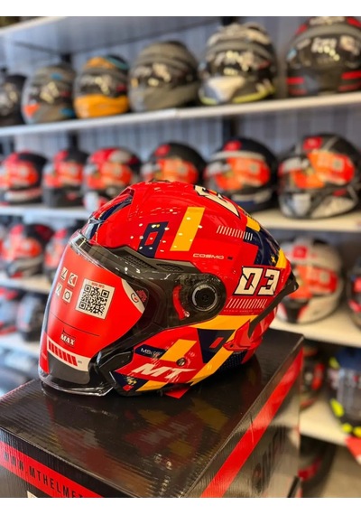 Mt Helmets Mt Cosmo Sv Sergıo Garcıa E5 Motosiklet Kaskı Kırmızı