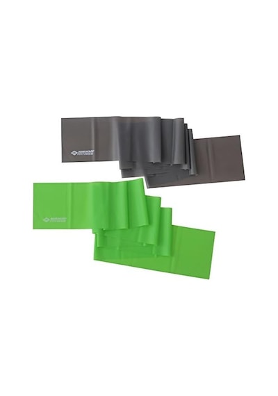 Schildkröt Fitnessbänder 2er Set, Latexfrei, Grün-anthrazit, İn 4-farb Karton