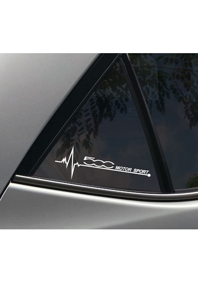 Fiat 500 Yan Cam Sticker Oto Kapı Çıkartma 20Cmx7Cm