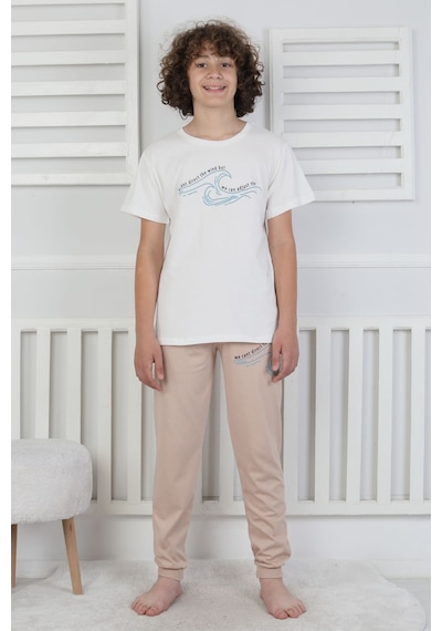 Zuzunga We Can Adjust The Baskılı Erkek Çocuk Pijama Takımı Mint