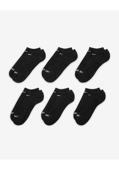 Nike Sx6898-010 Everyday Plus Destekli No-show Antrenman Çorapları 6 Çift Sıyah