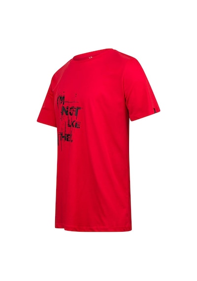 2as Alex Baskılı Erkek Sıfır Yaka T-shirt 035 Kırmızı