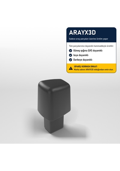 Arayx3d Honda Civic Fb7 2012-2016 Uyumlu El Freni Düğmesi Park Freni Butonu Siyah