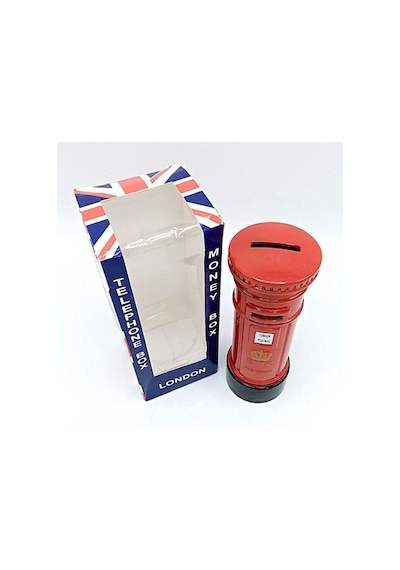 Londra Retro Metal Posta Kutusu Kumbara 15 Cm