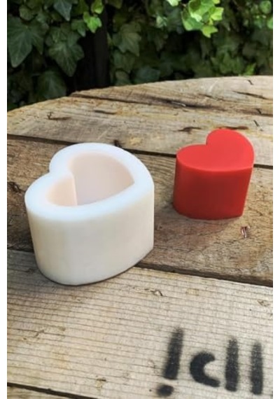 Concept Kalp 2d Mum Kalıbı Silikon .
