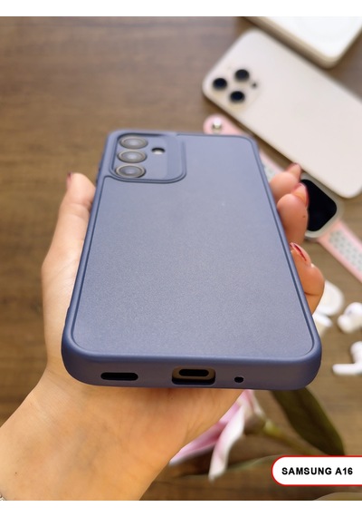 Samsung Galaxy A16 Uyumlu Kamera Korumalı Darbeye Dayanıklı Renk Atmayan Keep Silikon Kılıf Lacivert