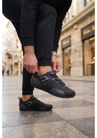 Lescon Riva 3 Rahat Hafif Erkek Sneaker Spor Ayakkabı Siyah