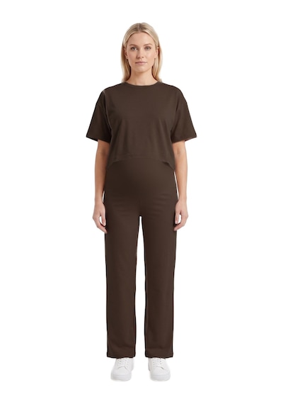 Cottonhıll Premium - Sway Collection Kahverengi Yüksek Bel Modal Hamile Kadın Pantolon