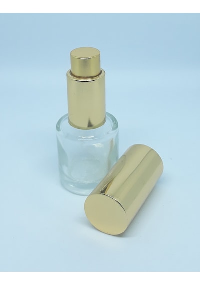 Boş Parfüm ve Kolonya Şişesi 7 ML 10 Adet Boş Cam Sarı Metal Sprey Şişe