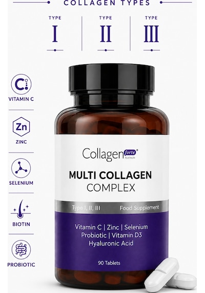 Collagen Forte Multi Collagen Complex 90 Tablet