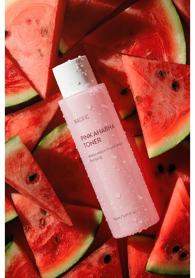 NACIFIC Pink AHA BHA Toner 150 ml , Arındırıcı ve Aydınlatıcı Tonik , Gözenek ve Doku Dengeleyici