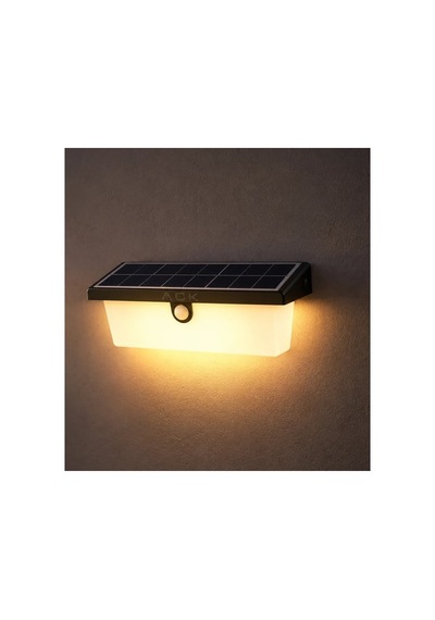 Ack Solar Led Duvar Apligi Dimli Siyah Ip54 211mmx112mmx120mm Ag60-03851